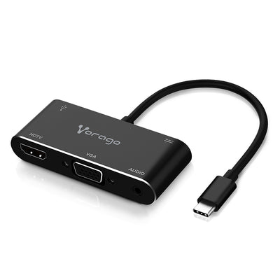 VORAGO CONVERTIDOR VORAGO 5EN1 ADP-350ADAP USB TIPO C A HDMI,VGA,USB 3.0,JACK