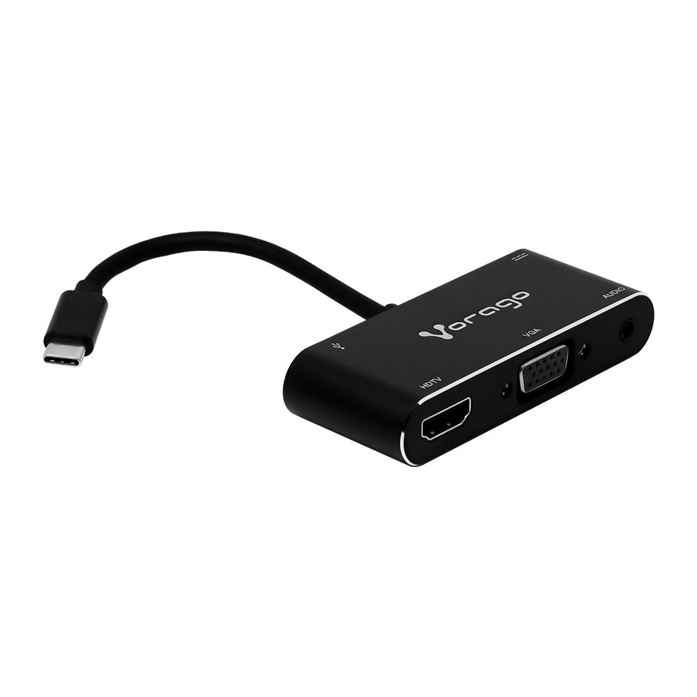 VORAGO CONVERTIDOR VORAGO 5EN1 ADP-350ADAP USB TIPO C A HDMI,VGA,USB 3.0,JACK