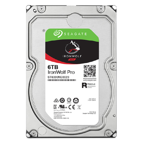 Disco Duro para NAS Seagate IronWolf Pro, 3.5", de 1 a Bahías Ilimitadas, 6TB, SATA III, 6Gbit/s, 7200RPM, 256MB Caché