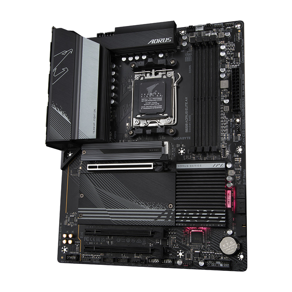 B650 AORUS ELITE AX Tarjeta Madre AORUS ATX B650 AORUS ELITE AX, S-AM5, AMD B650, HDMI, 128GB DDR5 para AMD