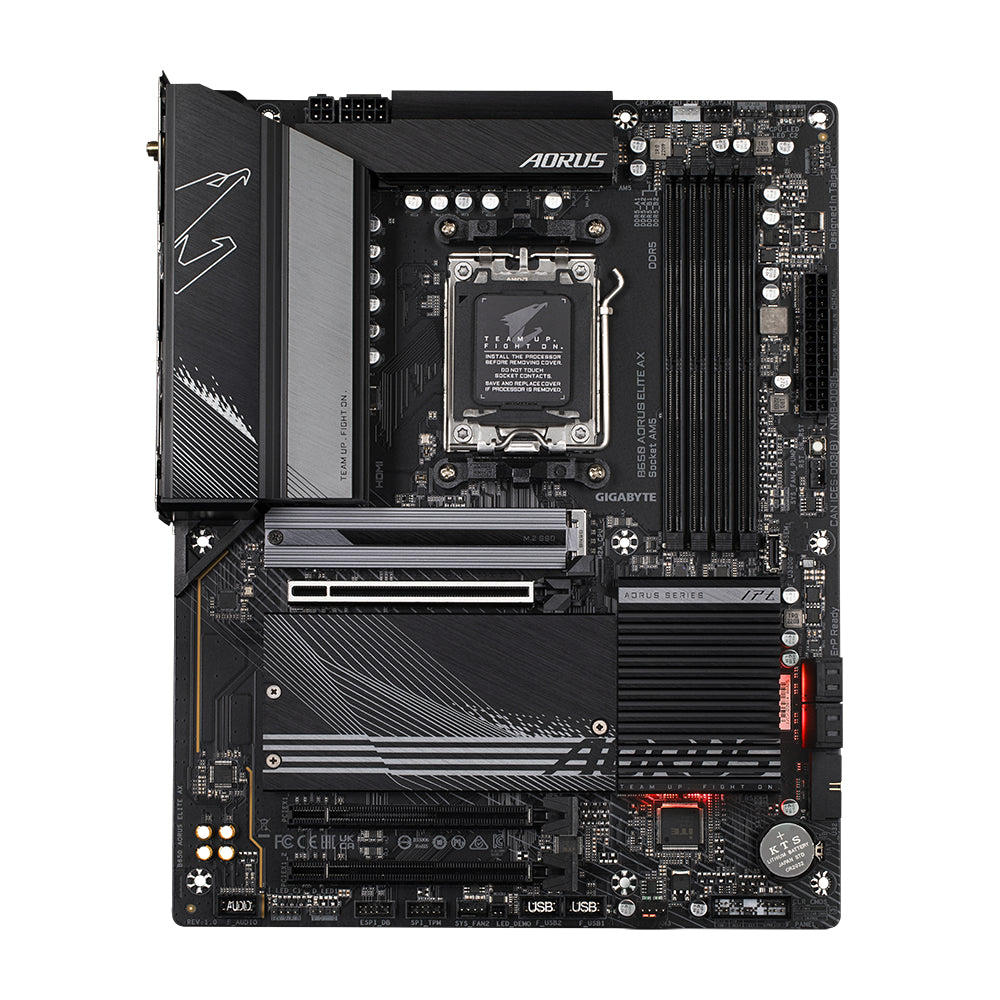 B650 AORUS ELITE AX Tarjeta Madre AORUS ATX B650 AORUS ELITE AX, S-AM5, AMD B650, HDMI, 128GB DDR5 para AMD