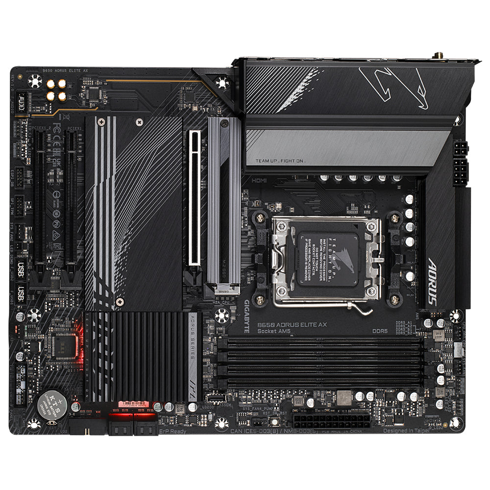 B650 AORUS ELITE AX Tarjeta Madre AORUS ATX B650 AORUS ELITE AX, S-AM5, AMD B650, HDMI, 128GB DDR5 para AMD