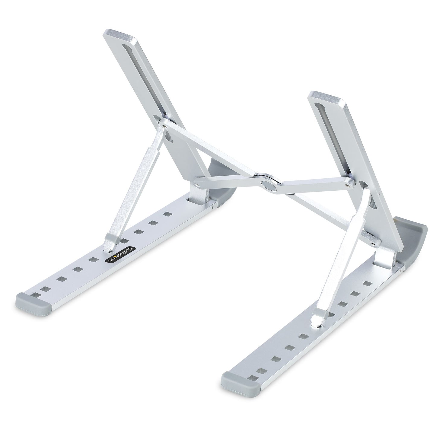 Soporte elevador plegable para laptop StarTech.com, Ergonómico, Giro inclinación, Hasta 15.6", Capacidad 9.98kg, Plata