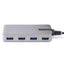 Hub StarTech.com 5G4AB-USB-C-HUB, USB C - 4x USB 3.0, 5000 Mbit/s, Gris