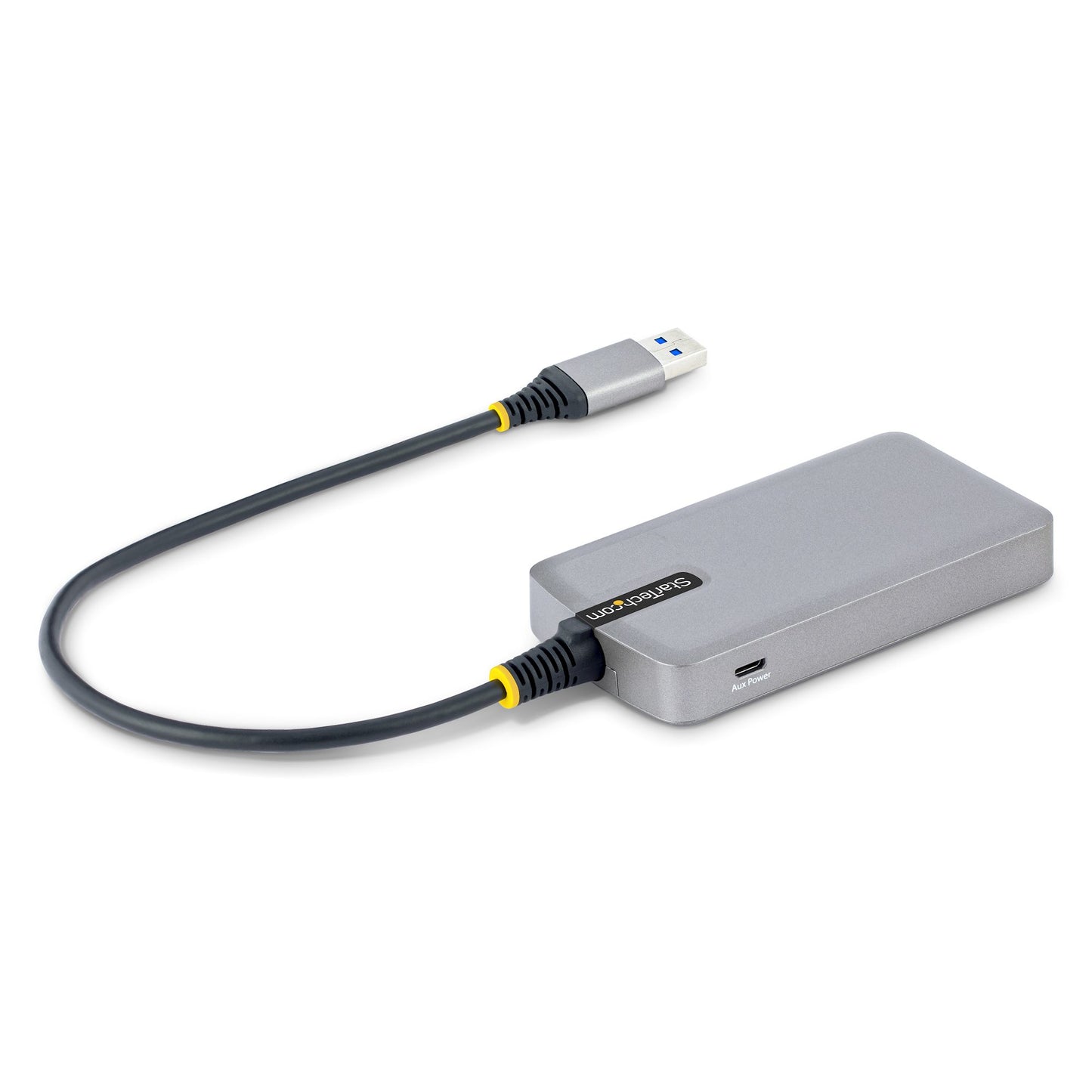 Hub StarTech.com SG3AGBB-USB-A-HUB, USB 3.0 - 3x USB 3.0, x1 RJ-45, 5000 Mbit/s, Gris