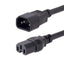 StarTech Cable de 3m de Extensión de Corriente, Cable C14 a C15, 15A 125V, 14AWG, Cable de Alimentación de Servicio Pesado, Para Computadora de Escritorio