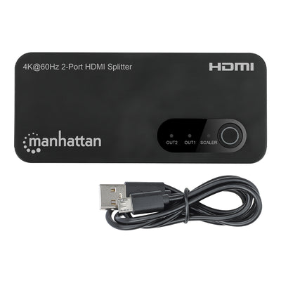 INTRACOM VIDEO SPLITTER HDMI 4K 60HZ 1 IADAP N:2 OUT 18GBPS