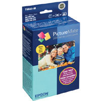 EPSON KIT IMPRESION PICTUREMATE 4 PAPR COLORES Y100 HOJAS PAPEL MATE 4X6I