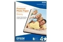 EPSON PAPEL PREMIUM GLOSSY PHOTO PAPR 100 HOJAS 4IN X 6IN