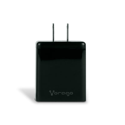 Cargador de Pared Vorago AU-350, 20W, 1x USB-A/1x USB-C, Negro
