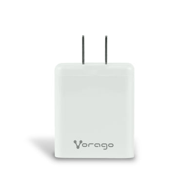 Cargador de Pared AU-350, 20W, 1x USB-A/1x USB-C, Blanco