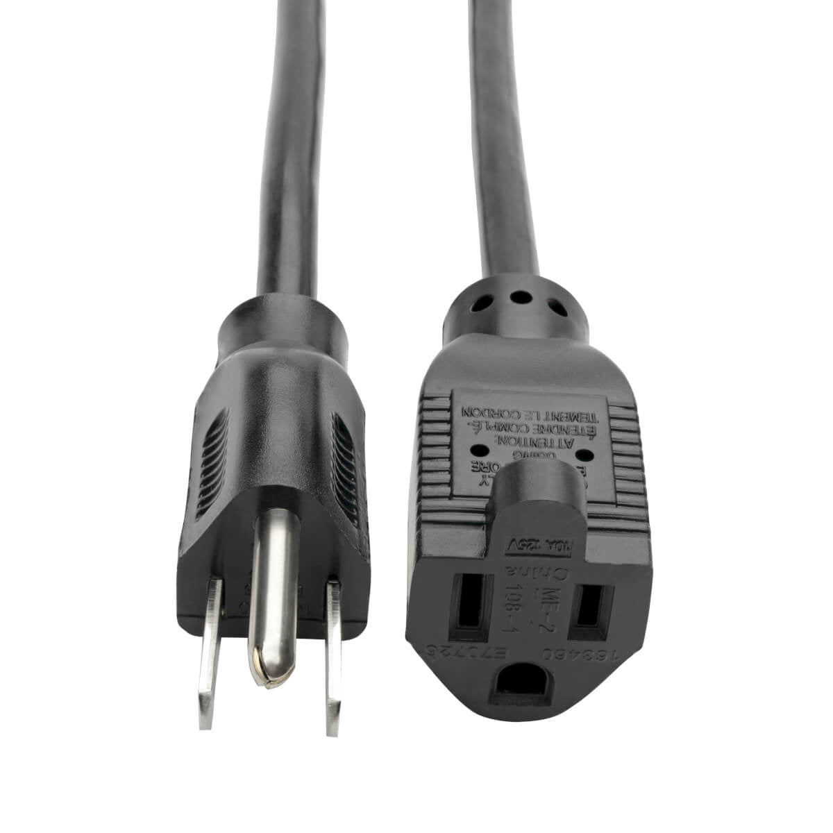 Cable de Poder Tripp Lite P022-015, NEMA 5-15P - NEMA 5-15R, 4.57 Metros, Negro