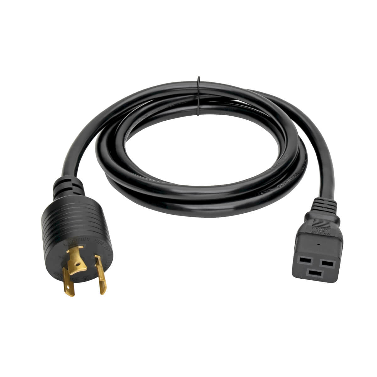 Cable de Poder para PDU/UPS Tripp Lite P040-014, C19 Coupler Macho - NEMA L6-20P Hembra, 4.3 Metros, Negro