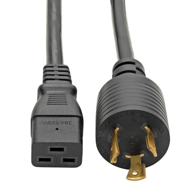 Cable de Poder para PDU/UPS Tripp Lite P040-014, C19 Coupler Macho - NEMA L6-20P Hembra, 4.3 Metros, Negro