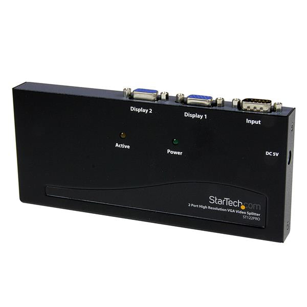 STARTECH CONSIG DUPLICADOR DIVISOR VIDEO VGA 2 PERP PUERTOS 350MHZ SPLITTER