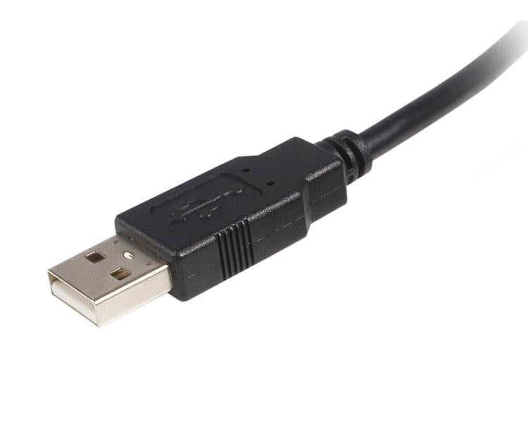 Cable StarTech.com MDP2DPMM1M, Cable para Impresora USB A Macho - USB B Macho, 3 Metros, Negro