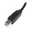 Cable StarTech.com MDP2DPMM1M, Cable para Impresora USB A Macho - USB B Macho, 3 Metros, Negro