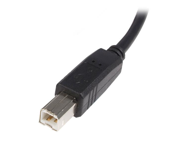 Cable StarTech.com MDP2DPMM1M, Cable para Impresora USB A Macho - USB B Macho, 3 Metros, Negro