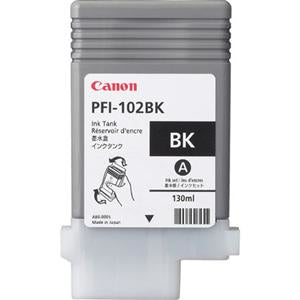 CANON CARTUCHO INKJET PFI-102 BK INK NEGRO 130ML PARA PLOTTER IPF