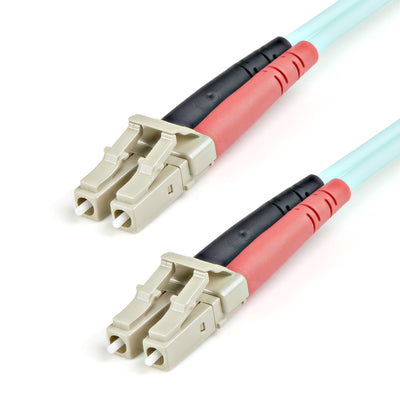 STARTECH CONSIG CABLE FIBRA PATCH 10GB LC A LC CABL MULTIMOD 50/125 DUPLEX 1M AQUA