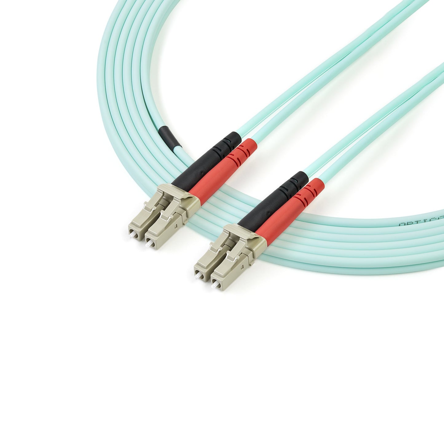 Cable Fibra Óptica Multimodo Dúplex StarTech.com A50FBLCLC2, LC Macho - LC Macho, 2 Metros, Turquesa