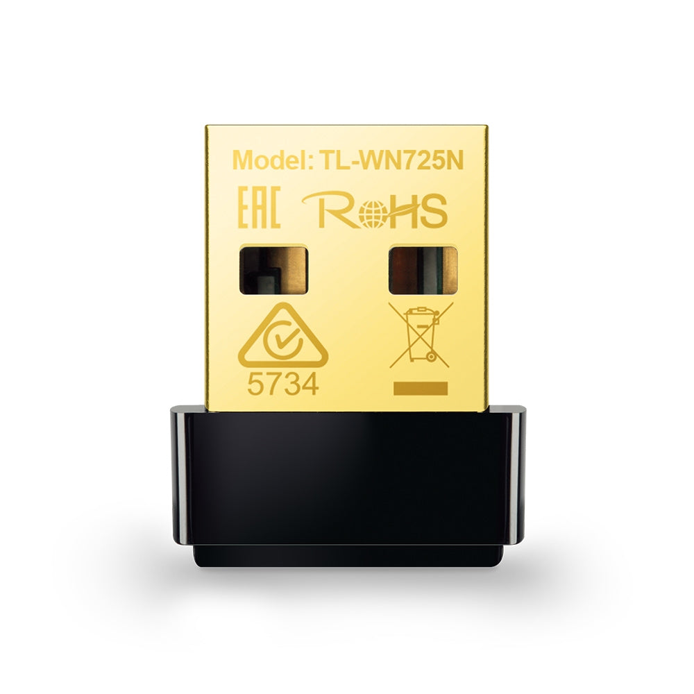 Adaptador de Red TP-Link USB TL-WN725N, Inalámbrico, 2.4 - 2.4835GHz