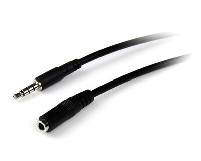 STARTECH CONSIG CABLE 2M EXTENSOR AUDIFONOS 4 CABL PINES HEADSET DIADEMA JACK 3.5MM.