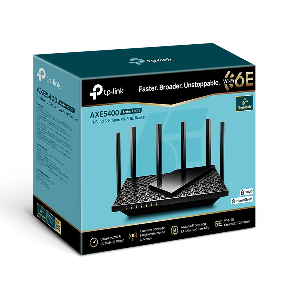 TP-LINK TP-LINK ROUTER AX5400 GIGABIT WRLS WI-FI 6E IA DE TRI-BANDA