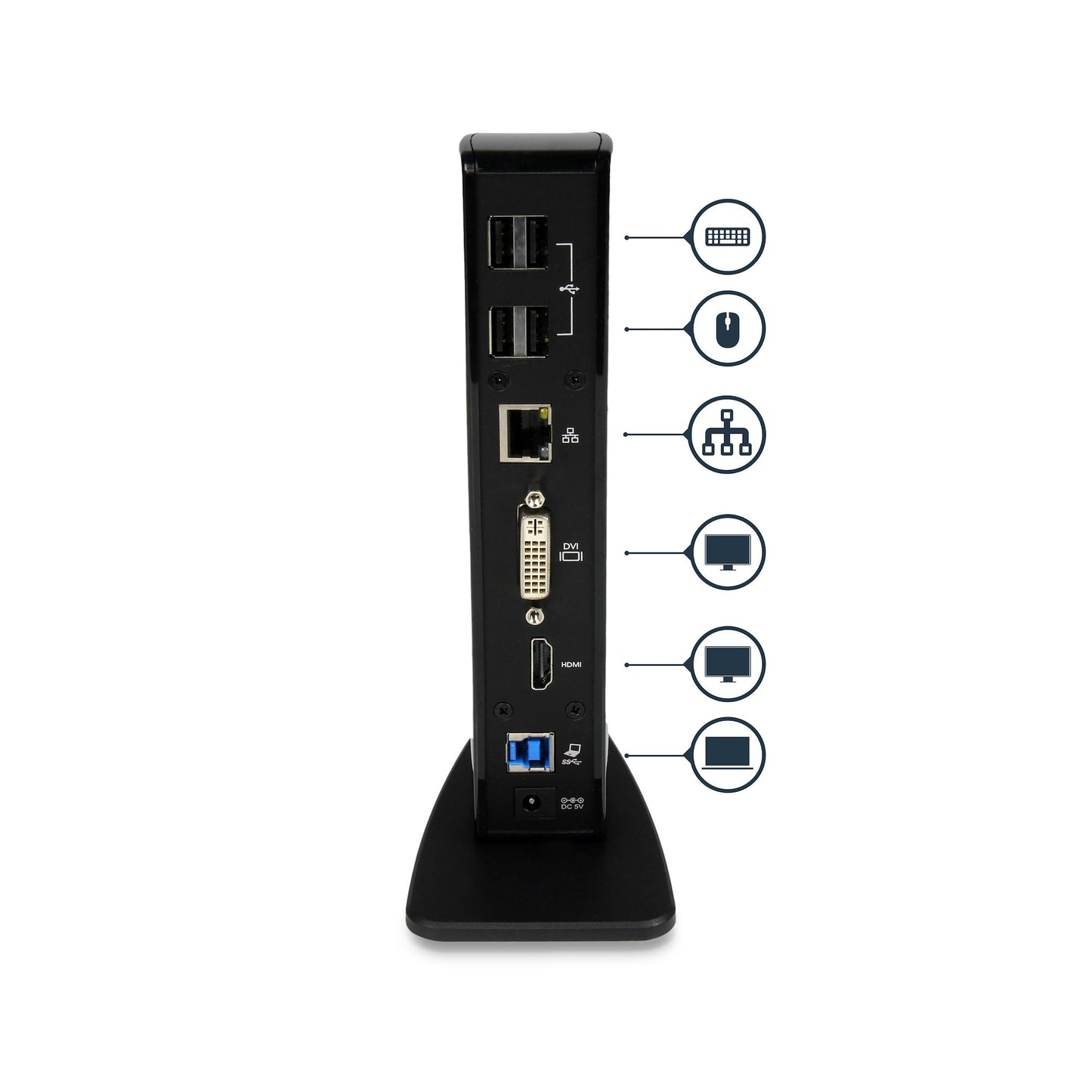 STARTECH CONSIG REPLICADOR DE PUERTOS DOCK UNIVERSAL USB 3.0 HDMI DVI .
