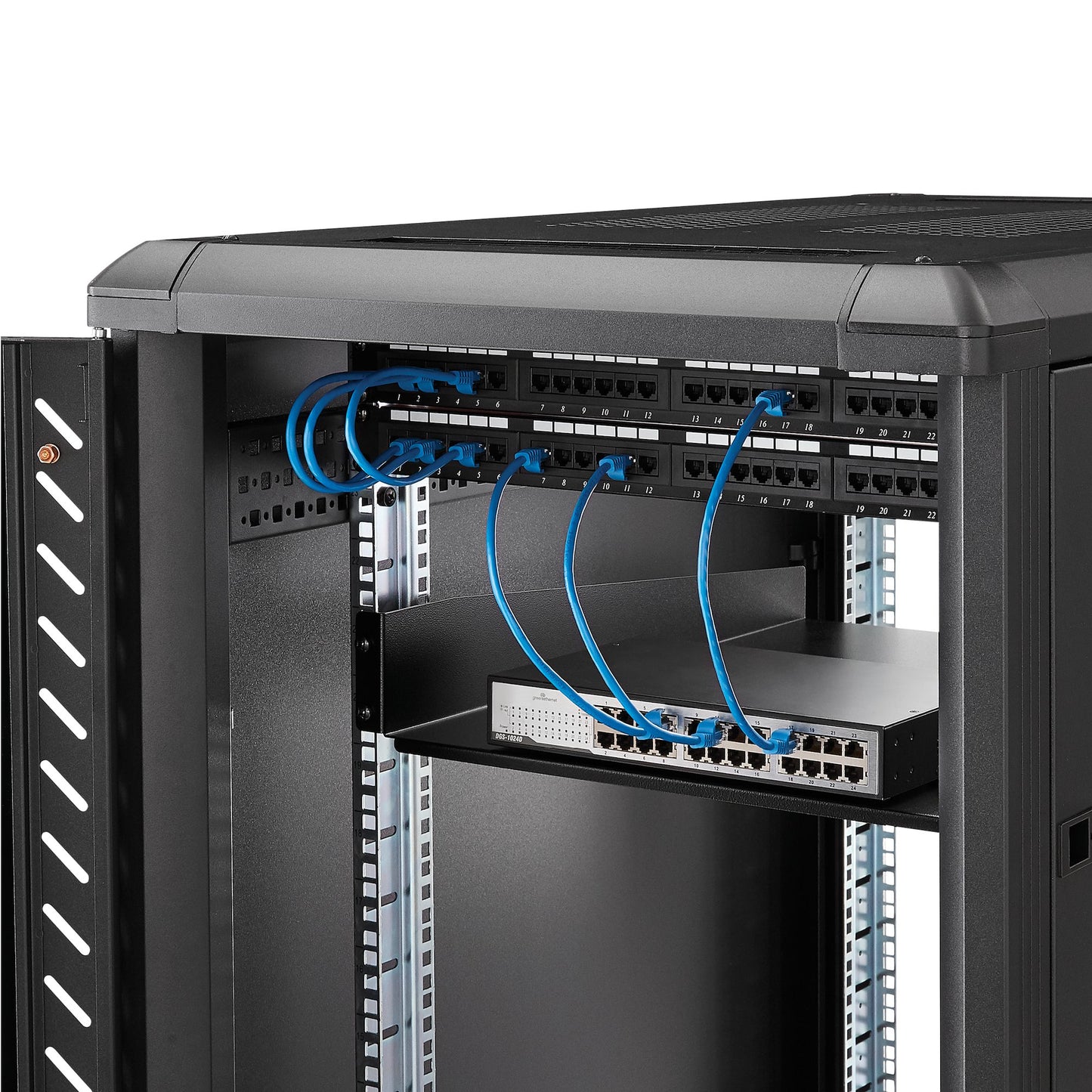 STARTECH CONSIG ESTANTE DE PROFUNDIDAD FIJA RACK 22 PULGADAS RACK 22KG CAPACIDAD .