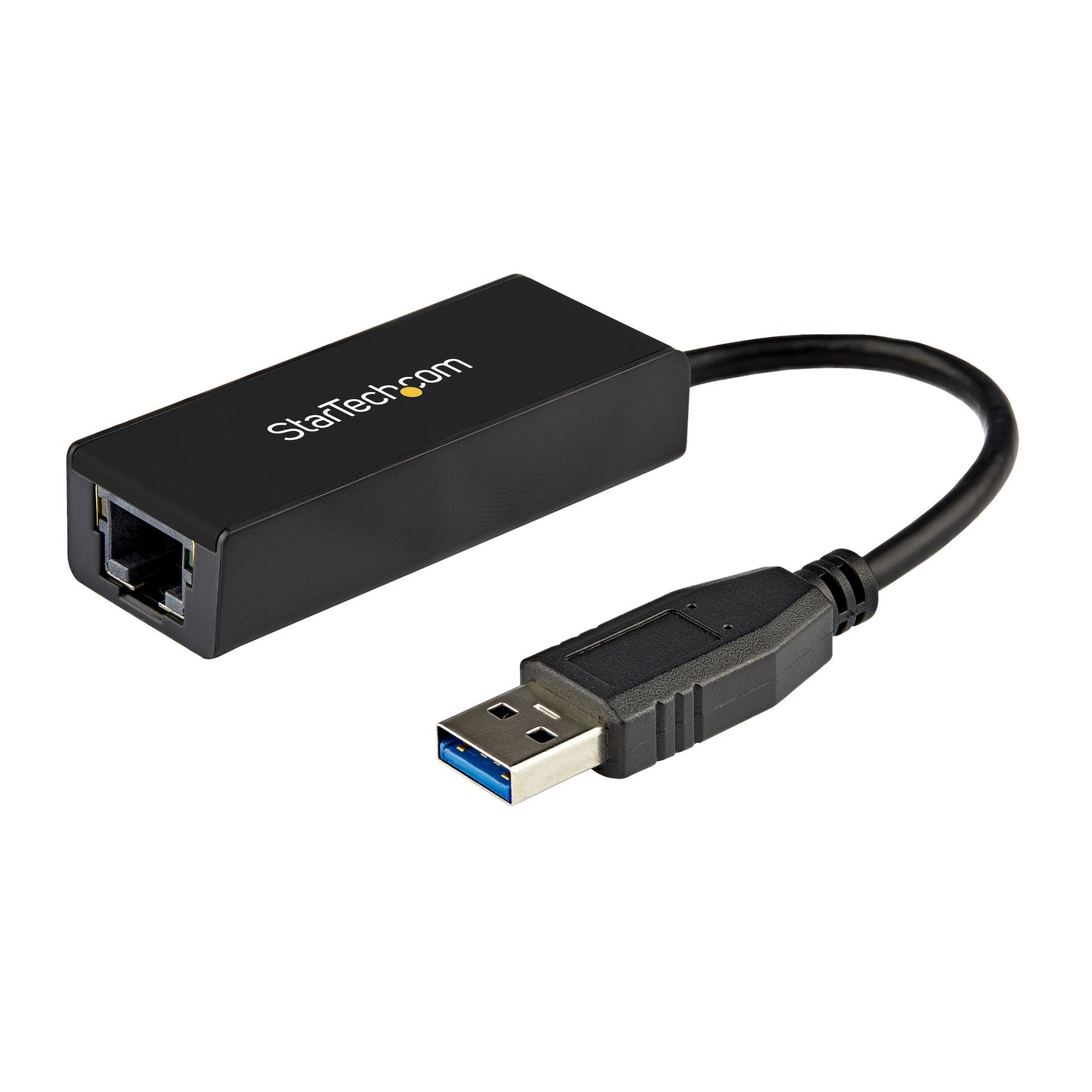 Adaptador Tarjeta STARTECH de Red Externa NIC USB 3.0 tipo a , 1 Puerto Gigabit Ethernet 1Gbps RJ45 USBA Negro