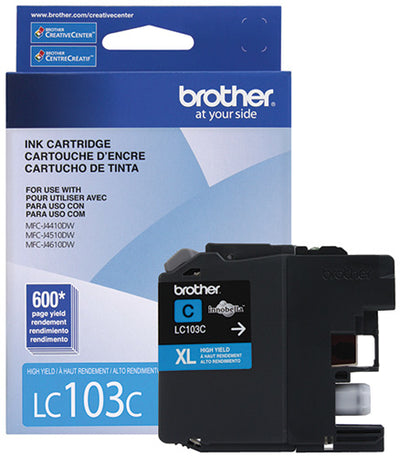 BROTHER CARTUCHO DE TINTA CIAN DE INK 600 PAGINAS