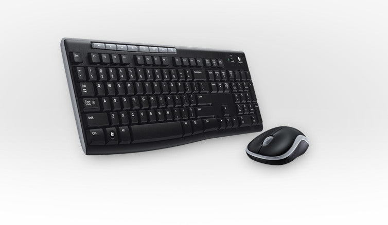 Teclado y ratón Wireless Combo MK270 Logitech, Inalámbrico, USB, Negro