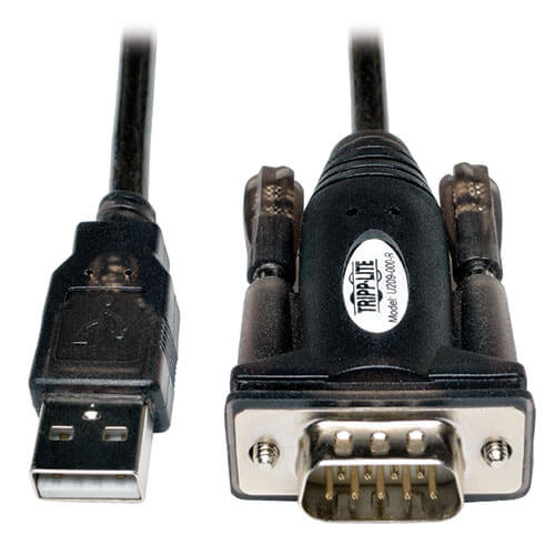 TRIPPLITE CONSIG. CABLE USB 2.0 A SERIAL ADAP ADAPTADOR USB-A A DB9 M/M 1.52M