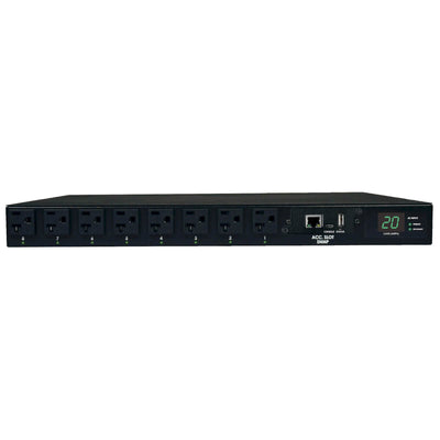 PDI Monofásico Controlable/Switch de Transferencia Automática Tripp Lite PDUMH20ATNET, 1.9kW 20A 120V, Instalación Horizontal 1U en Rack