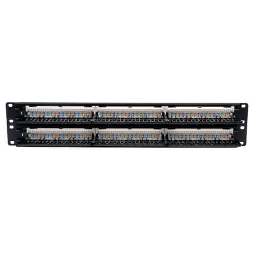 Panel de Conexión Tripp Lite N052-048, Cat5/5e, 48 Puertos RJ-45, 2U, Negro