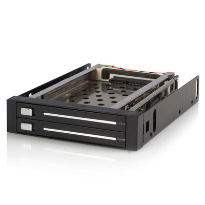 STARTECH CONSIG RACK MOVIL BACKPLANE 2 DISCOS ENCL DURO SATA 2.5 SIN BANDEJA BAHIA 3.