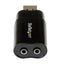 Tarjeta de Sonido Estéreo, USB Externa, Adaptador-Convertidor, Negro