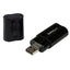 Tarjeta de Sonido Estéreo, USB Externa, Adaptador-Convertidor, Negro