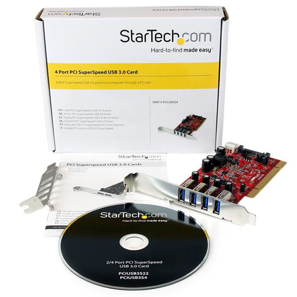 STARTECH CONSIG TARJETA PCI 4 PUERTOS USB 3.0 BOPT HUB CONCENTRADOR INTERNO . Tarjeta Adaptador StarTech.com PCI USB 3.0 SuperSpeed - 4 puertos - Conector LP4 SATA - Hub Concentrador Interno HUB CONCE...