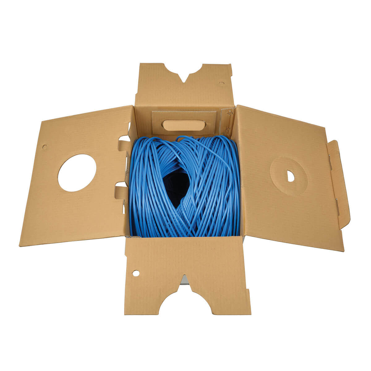 Cable Trip Lite N222-01K-GY, Cat5e 350 MHz, 304.8m, Azul