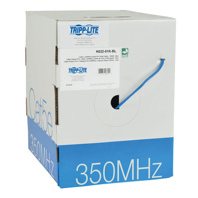 Cable Trip Lite N222-01K-GY, Cat5e 350 MHz, 304.8m, Azul