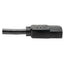 Cable Estándar de Extensión de Alimentación para Computadora Tripp Lite P004-002, C14 Coupler Macho - C13 Hembra Coupler, 61cm, Negro