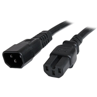 Cable de 1.8m (6 pies) STARTECH de Extensión de Servicio Pesado, Cable Alargador de Alimentación IEC 320 C14 a IEC 320 C15, 15A 250V