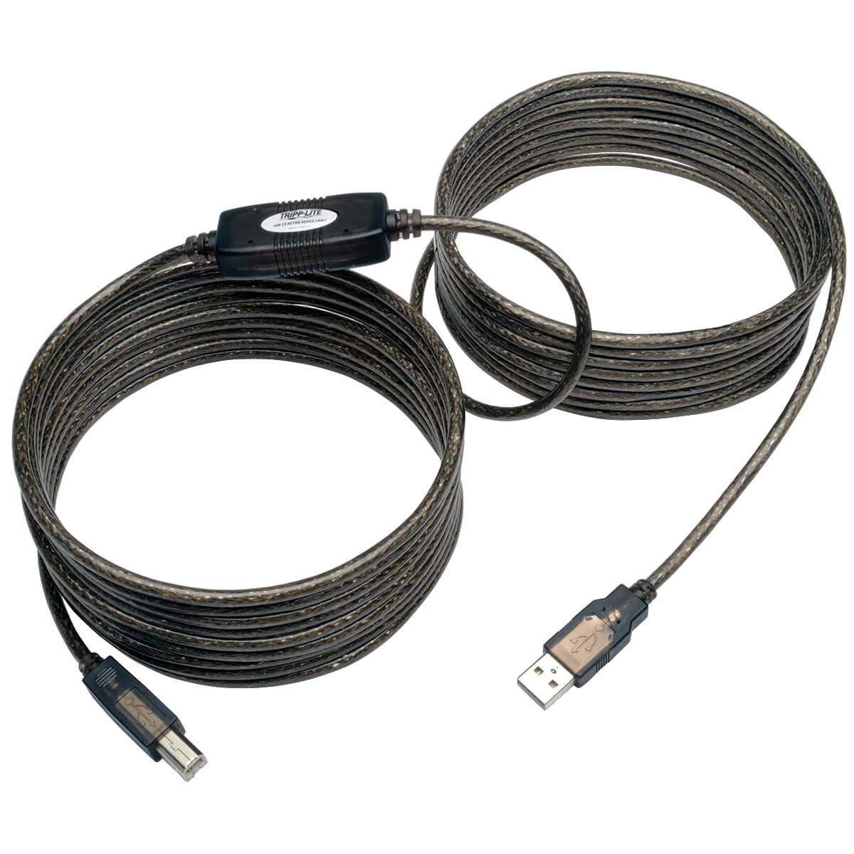 Cable Repetidor Activo USB 2.0 de Alta Velocidad Tripp Lite N320-10M, A Macho - USB 2.0 B Macho, 8 Metros, Negro