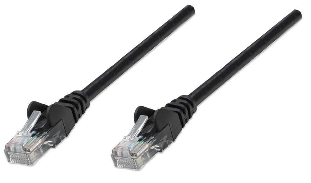 IC INTRACOM CABLE DE RED PATCH CAT5E CABL RJ45 0.50M NEGRO