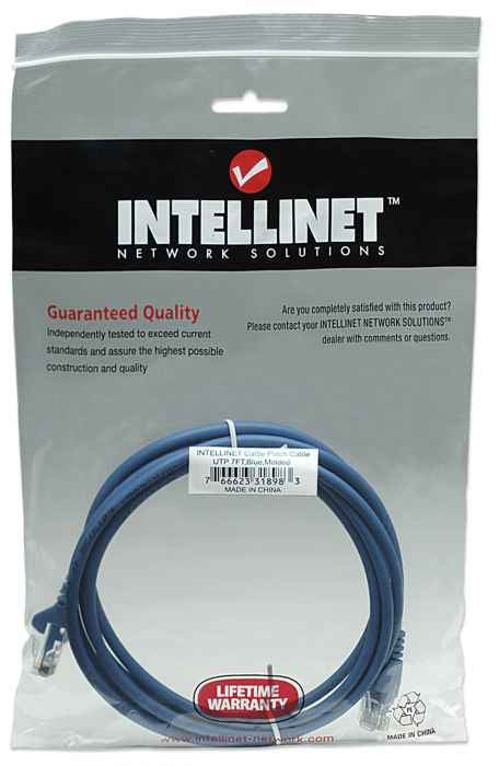 IC INTRACOM CABLE DE RED PATCH CAT5E CABL RJ45 2.0M AZUL