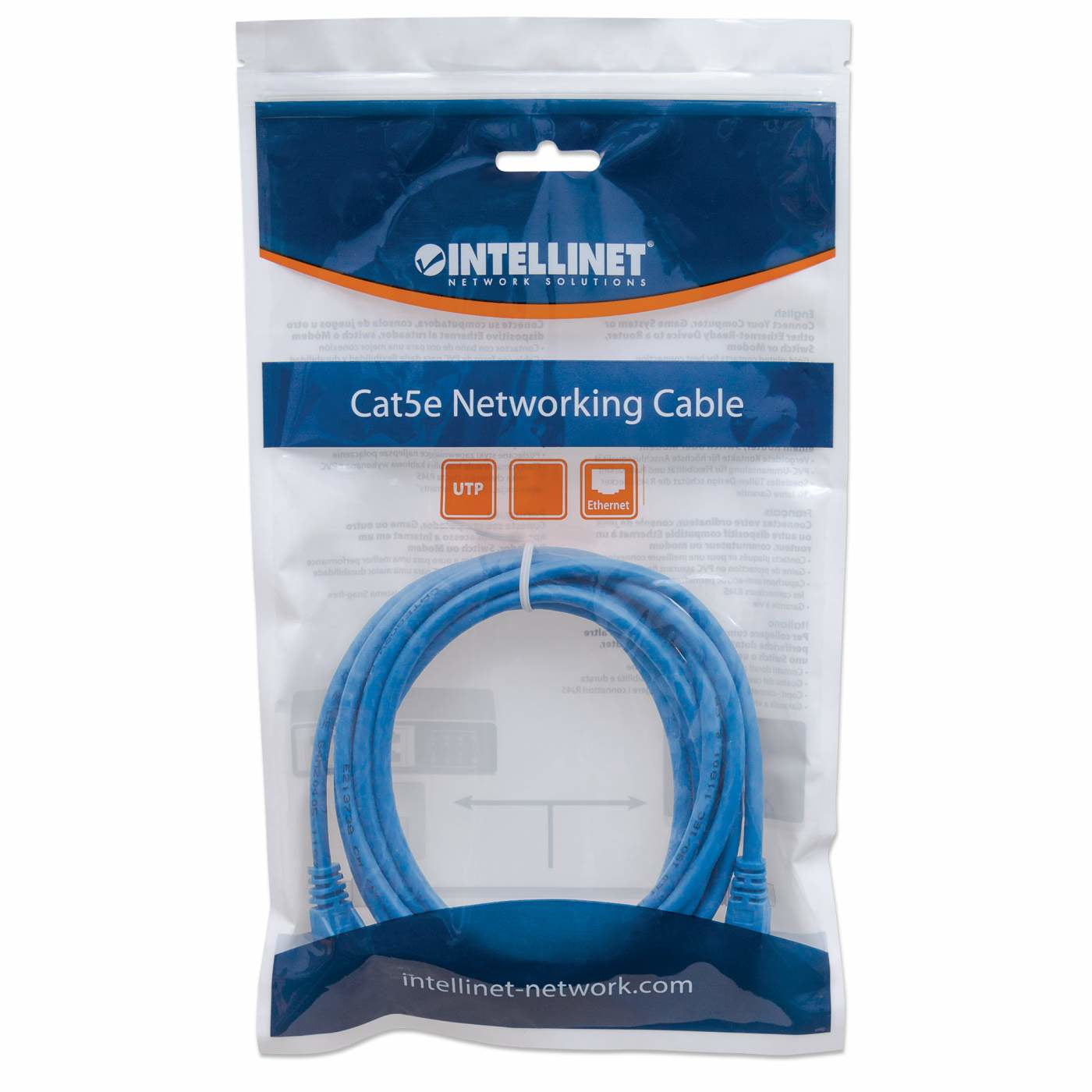 IC INTRACOM CABLE DE RED PATCH CAT6 CABL RJ45 0.5M AZUL