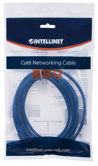 IC INTRACOM CABLE DE RED PATCH CAT6 CABL RJ45 3.0M AZUL