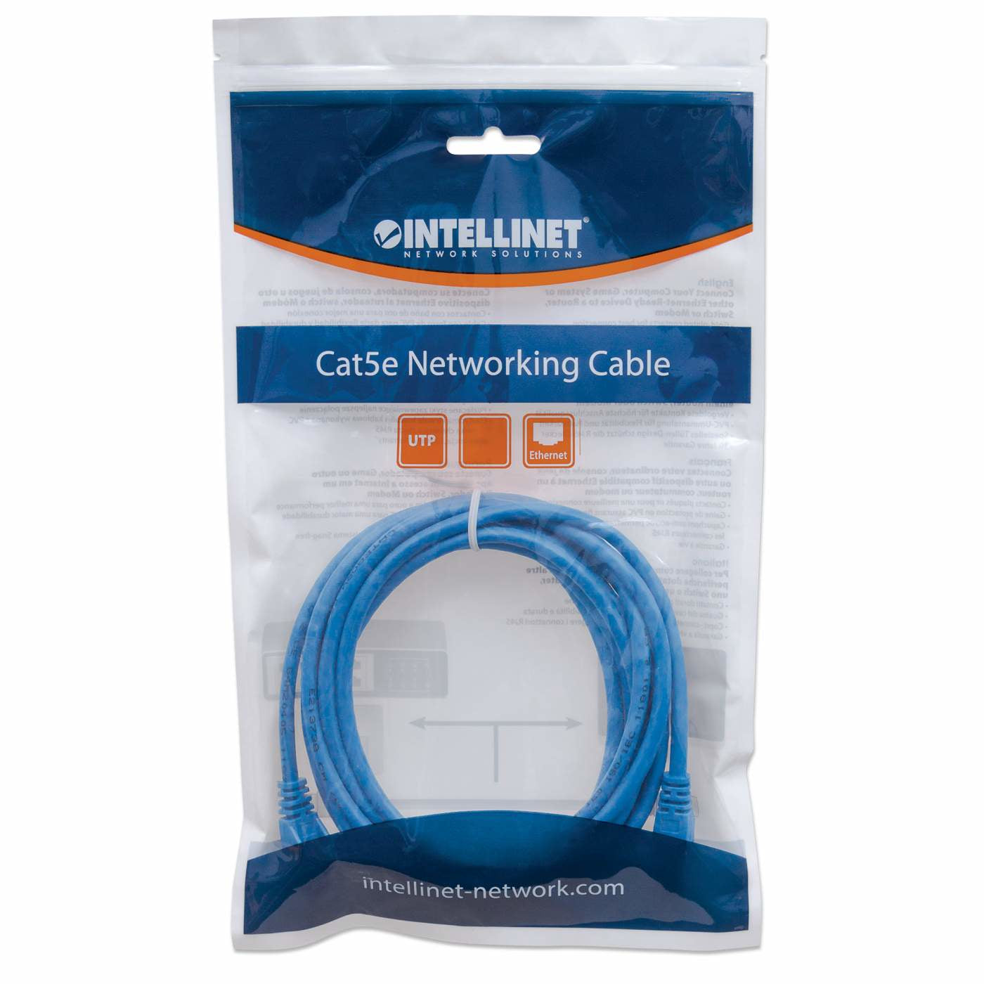 IC INTRACOM CABLE DE RED PATCH CAT6 CABL RJ45 7.6M AZUL